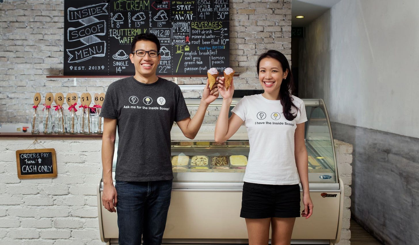 Inside Scoop founders Edmund Tan and Lim Shiew Li on the future of the  Malaysian ice cream brand | Tatler Asia