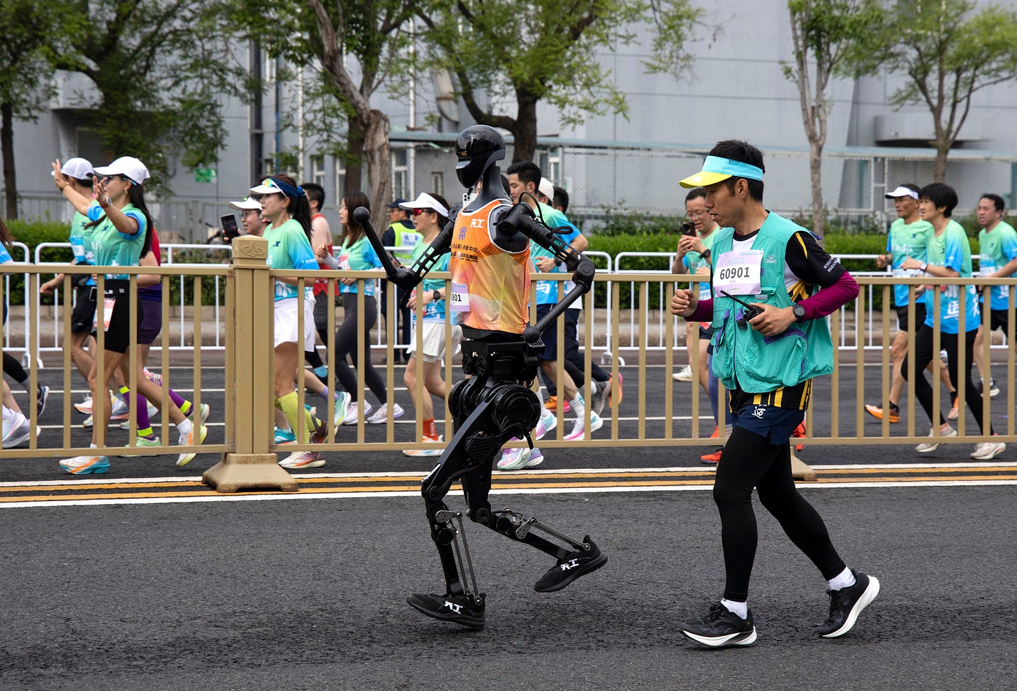 Robot runs