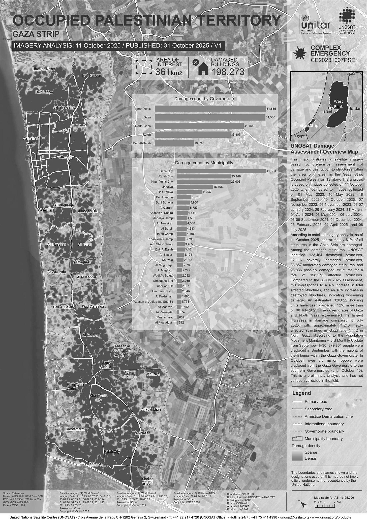 Detailed survey of destruction in Gaza