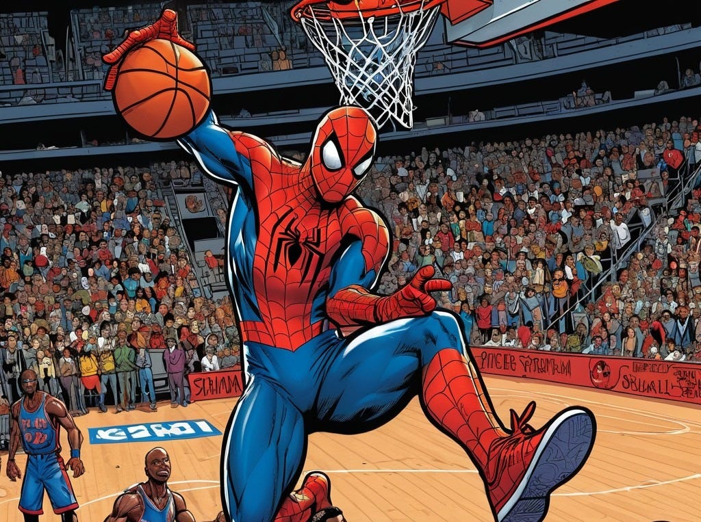 Spider-Man Dunking