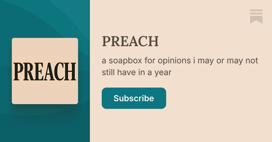 PREACH | Ellie | Substack