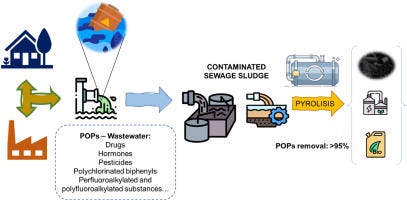 Pyrolysis-based treatment of persistent organic pollutants in wastewater  sludge: A critical review - ScienceDirect