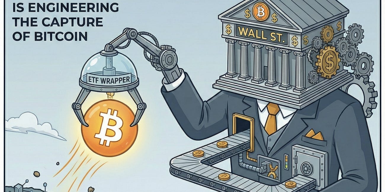 The Great Absorption: How Wall Street is Engineering the Capture of Bitcoin.