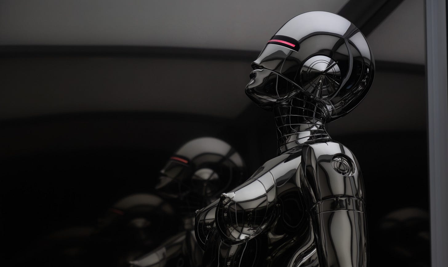 a futuristic robot