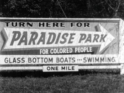 Paradise Park, Silver Springs Florida, during the era of the so-called rule of “separate but equal” segregation for African Americans