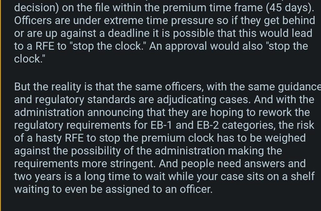 Eb1a Rfe Example ⏱️ Why Some Premium Processing EB1A Cases Get RFEs - Straight from a ...