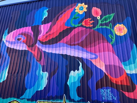 Street murals and molten chocolate hot cakes