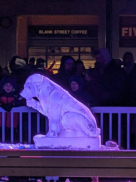 Ice sculptures.