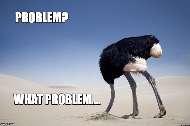Ostrich head in sand - Imgflip