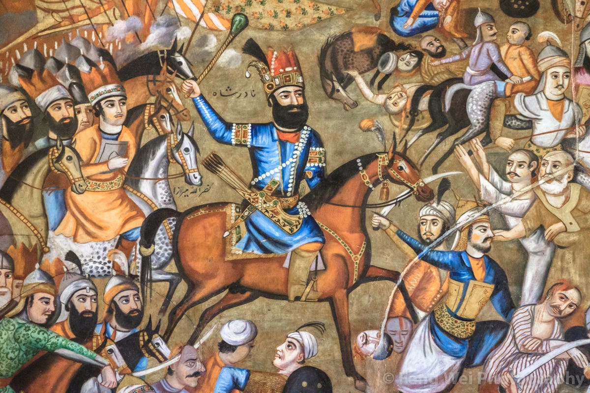 Nader Shah at the Battle of Karnal Nader Shah at the Battle of Karnal