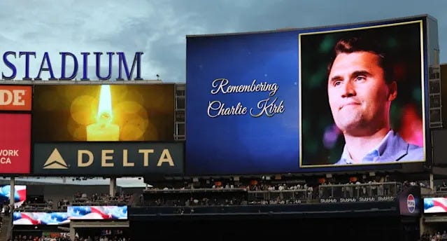 Yankees hold moment of silence for Charlie Kirk in touching pregame scene -  Yahoo Sports