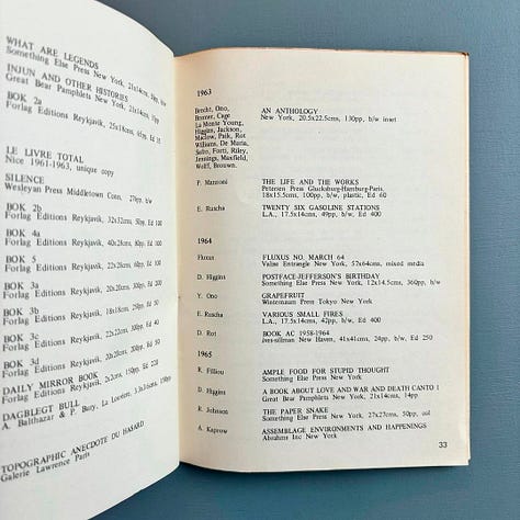Germano Celant, Book as Artwork 1960/1972, with a bibliography compiled by Lynda Morris, Nigel Greenwood Gallery, London, 1972 [Saint-Martin Bookshop, Bruxelles-Brussel]