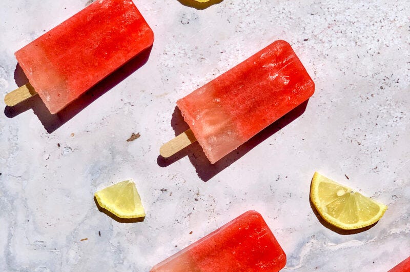 Strawberry Lemonade Popsicles Strawberry Lemonade Popsicles