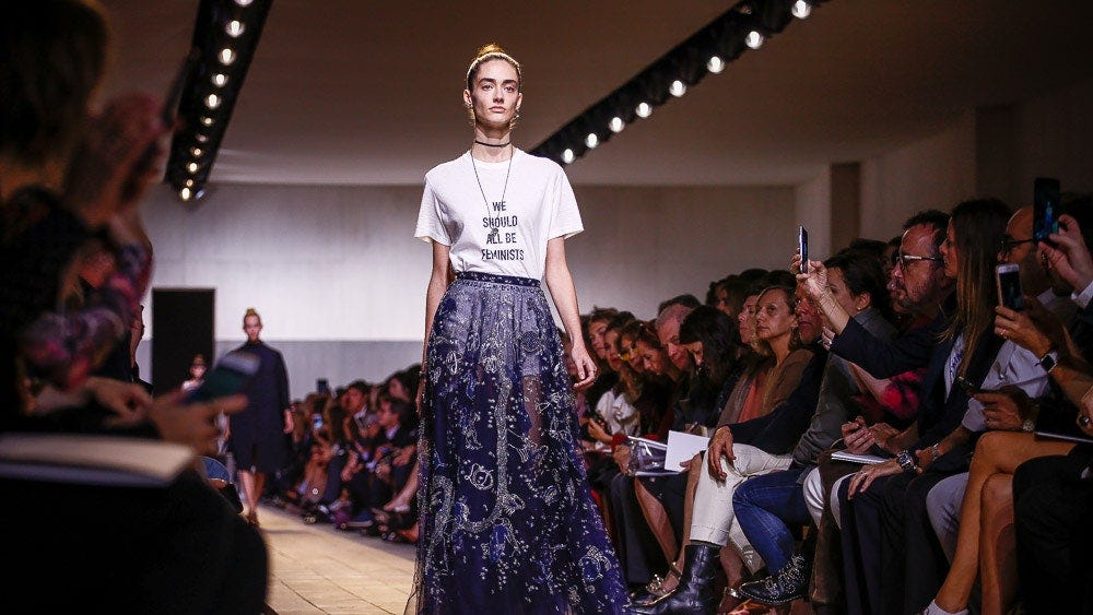 Dior Debuts Feminist T-Shirt at Spring 2017 Fashion Show | Vogue