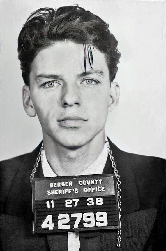 Frank Sinatra Mugshot Bergen County 13 X 19 Photo Print - Etsy
