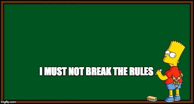 Bart Simpson - chalkboard - Imgflip