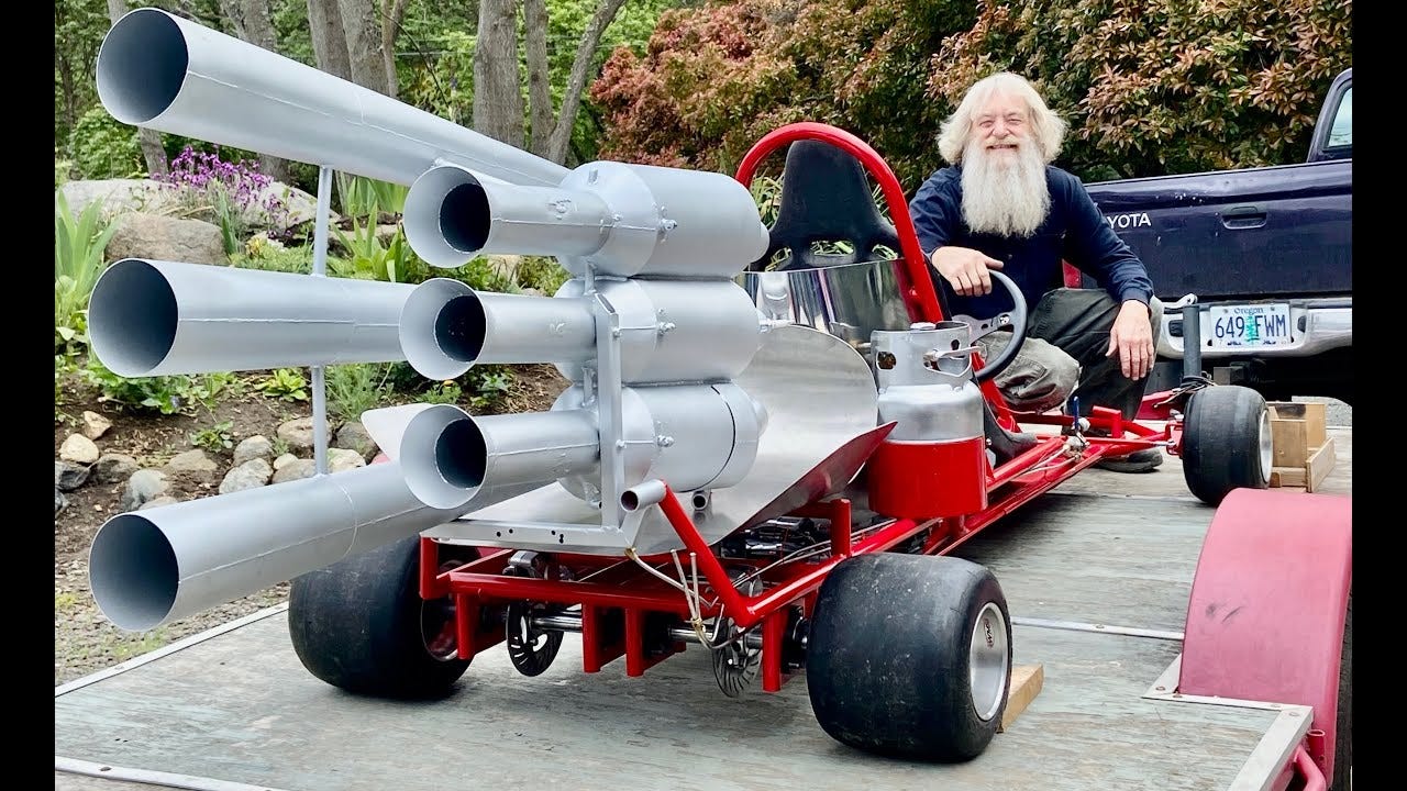 Crazy Rocketman : The "Beast" Jet Kart Build !! - YouTube