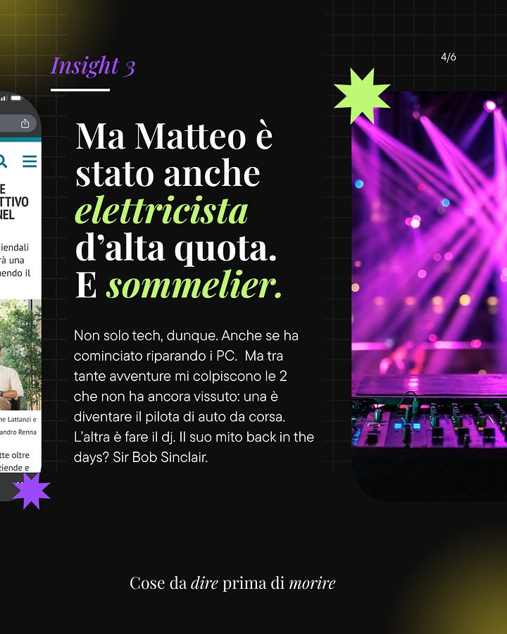 5 Cose che non sapevo di Matteo Marchesano e che ho scoperto intervistandolo.