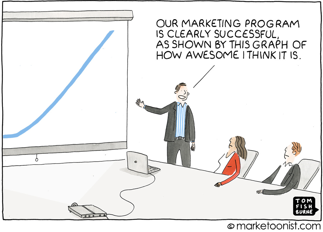 marketing vanity metrics - Marketoonist | Tom Fishburne