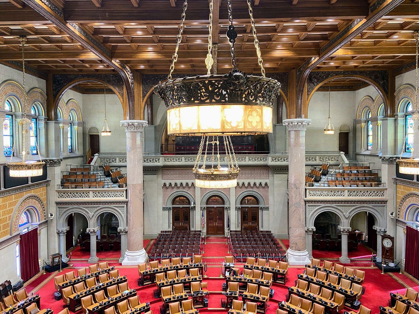 Inside the New York State Capitol Building Inside the New York State Capitol Building