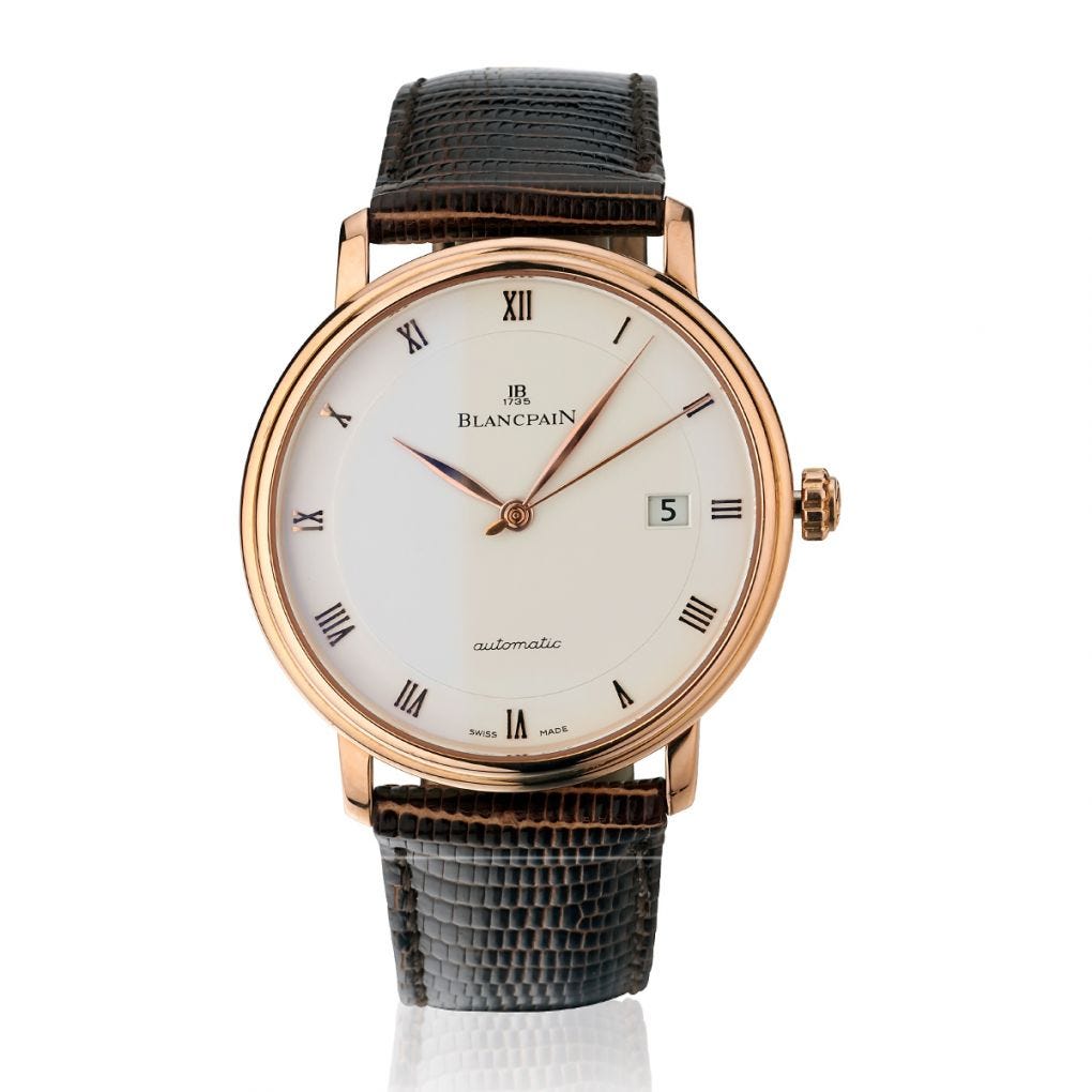 Blancpain Villeret Ultraplate 18KT Rose Gold Watch.Ref: 6223-3642-55A | Van Rijk Estate Jewellers Toronto Blancpain Villeret Ultraplate 18KT Rose Gold Watch.Ref: 6223-3642-55A | Van Rijk Estate Jewellers Toronto