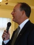 Our featured speaker, Ed Harris, Head Steward and spokesperson for the Lifeguard Union, Teamsters Local 911