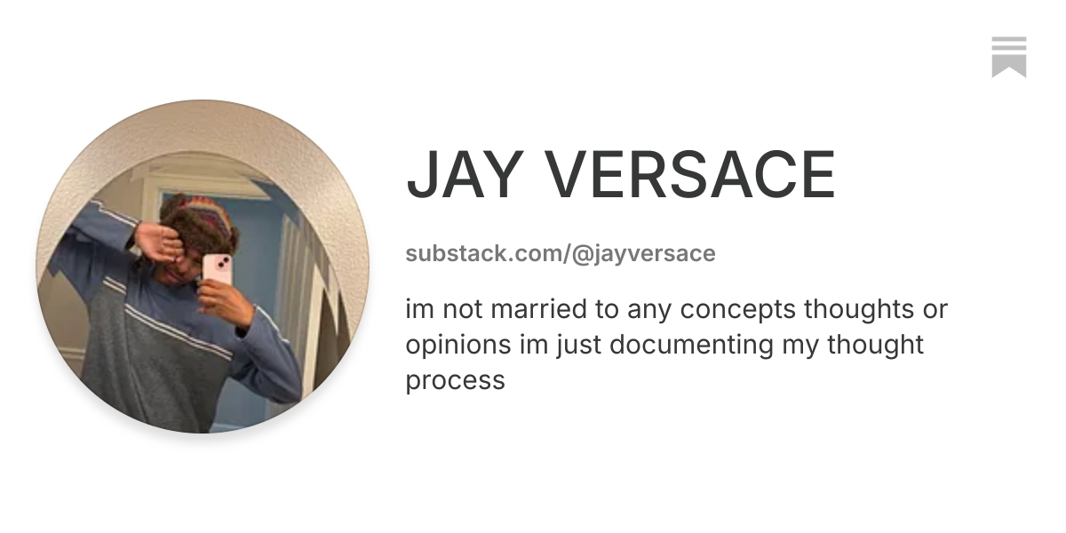 JAY VERSACE | Substack