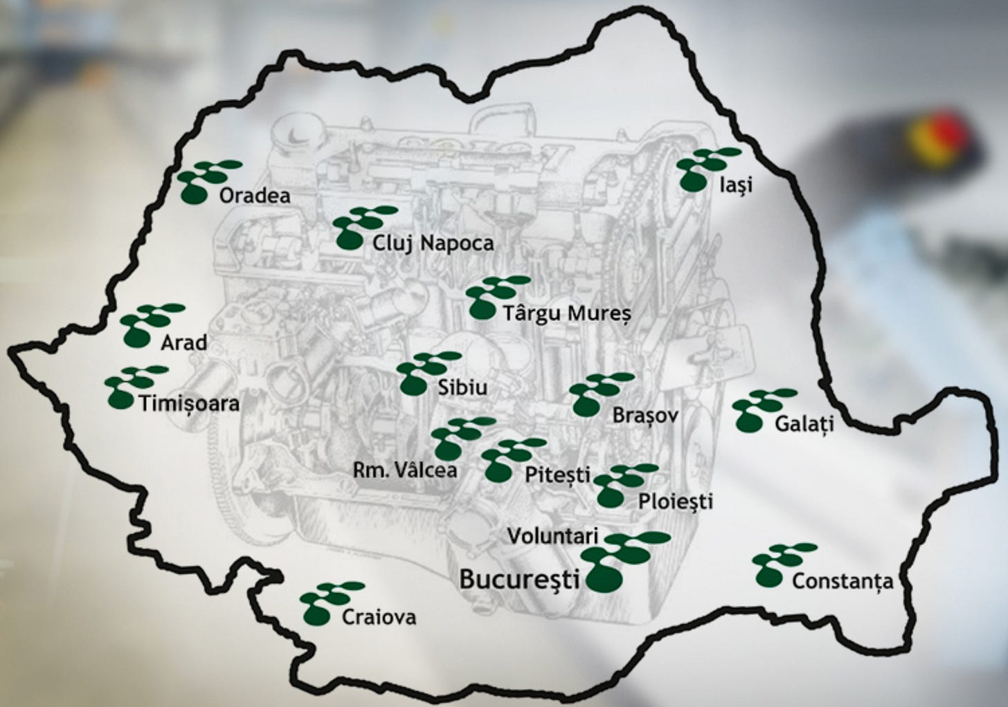 Mec Diesel SEE SRL warehouse Map Mec Diesel SEE SRL warehouse Map