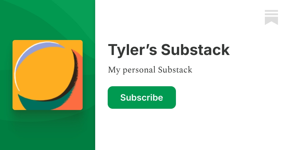 Substack Sticker Tyler’s Substack | Substack