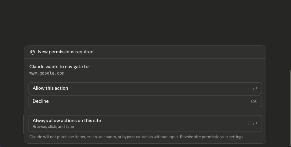 Claude in Chrome Permission Requirement Claude in Chrome Permission Requirement