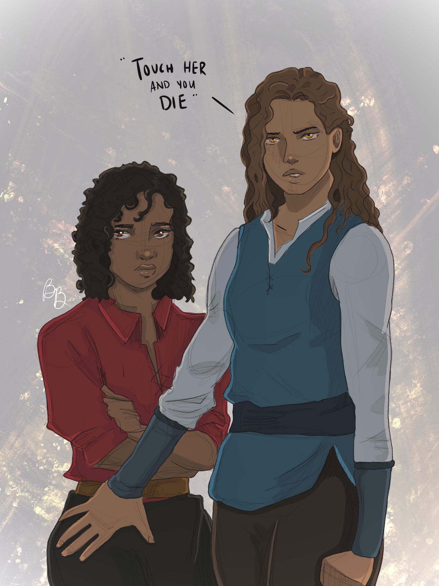 Artwork by Brooke Benjamin. I mean, look at these two…