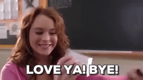 A teenage girl blows a kiss and says love ya bye A teenage girl blows a kiss and says love ya bye