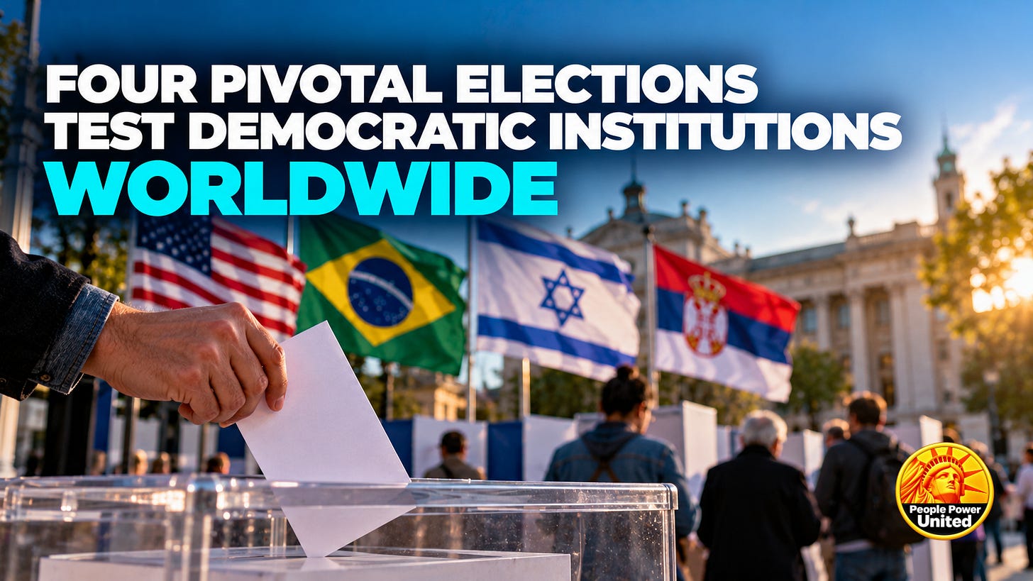 Four pivotal elections test democratic institutions worldwide. Four pivotal elections test democratic institutions worldwide.