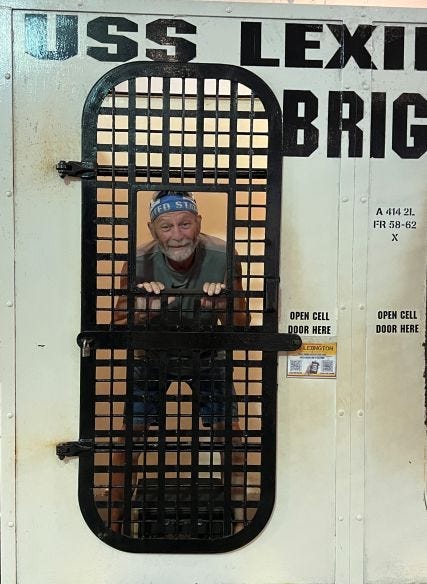 A man in the Brig