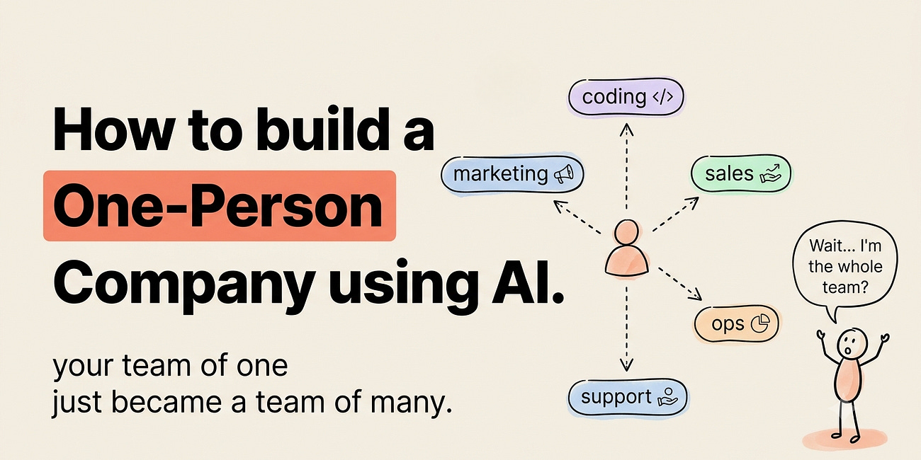 How to Build $1B/ 1 Person Company Using AI