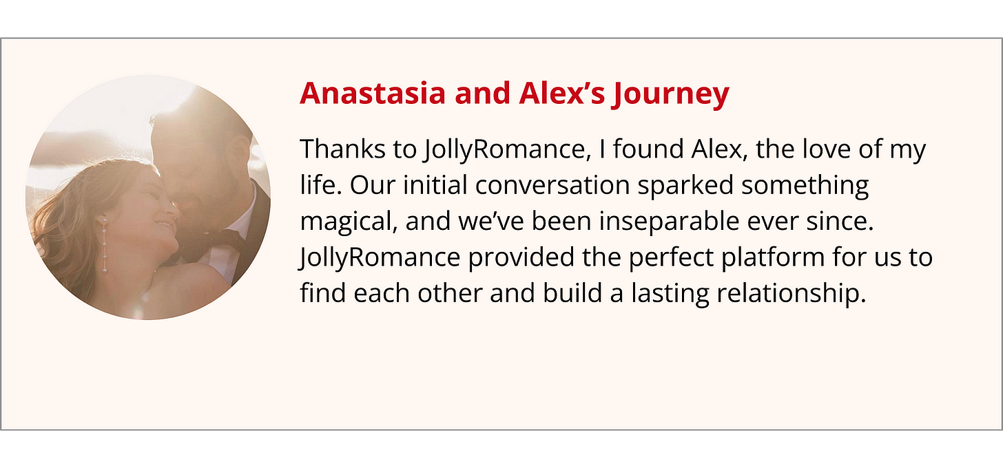 JollyRomance Success Stories