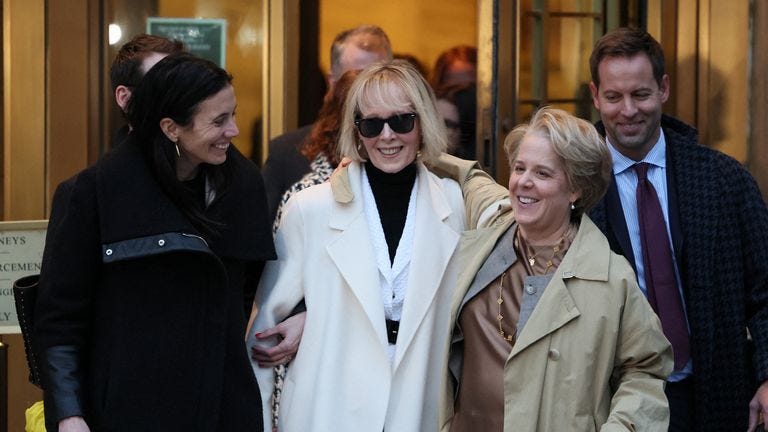 Donald Trump: E Jean Carroll leaves court after being awarded $83.3m in  defamation case | US News | Sky News
