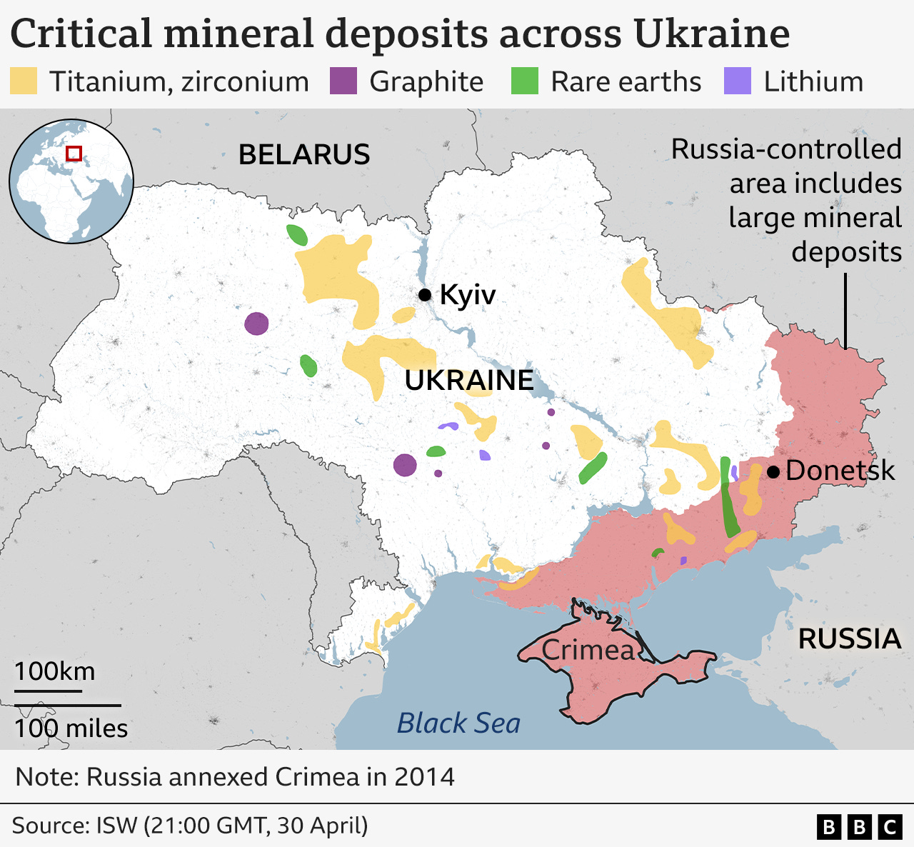 What minerals does Ukraine have and what are they used for? - BBC News