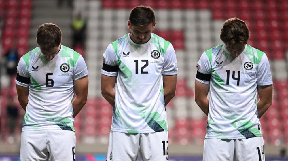 Support for Gaza wins game as Ireland beats Israel wearing black armbands for genocide victims Support for Gaza wins game as Ireland beats Israel wearing black armbands for genocide victims