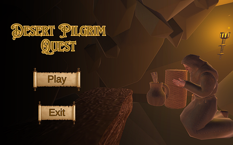 scenes from the Desert Pilgrim Quest game