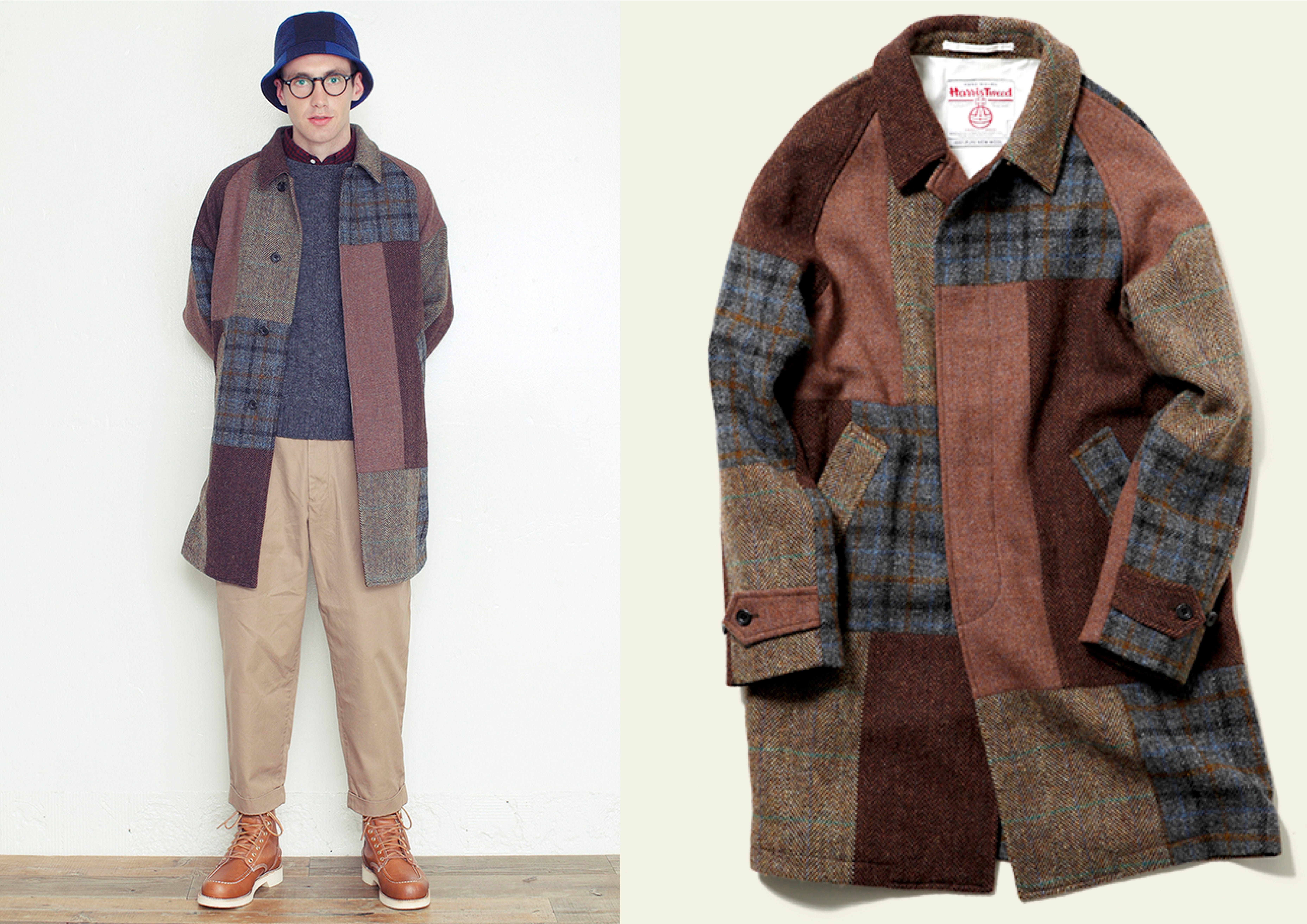 ジャケット・アウター Yuki Fukuda BEAMS PLUS Balmacaan Coat Balmacaan Coat 〉 ″Harris Tweed ″ BEAMS PLUS STYLE ーーーーーーー