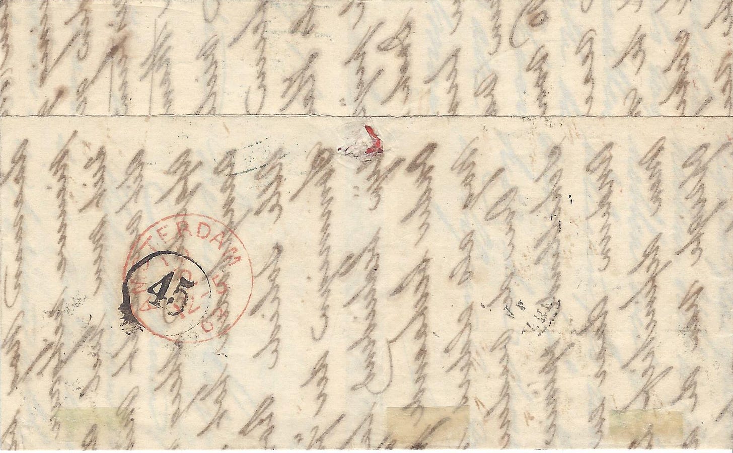 Verso of 1863 letter