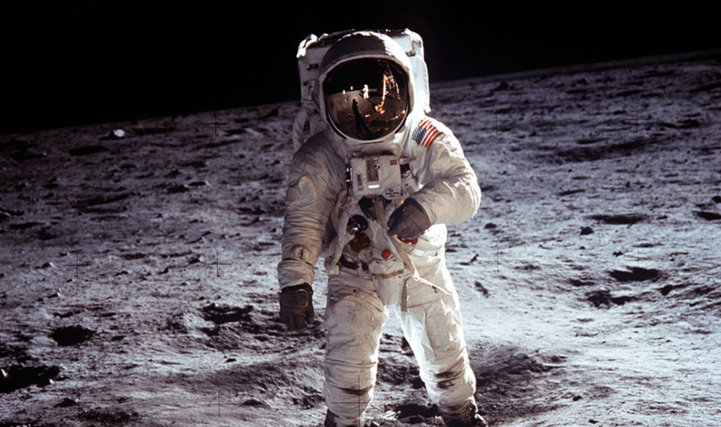 Man on The Moon - Neil Armstrong's Iconic Photograph
