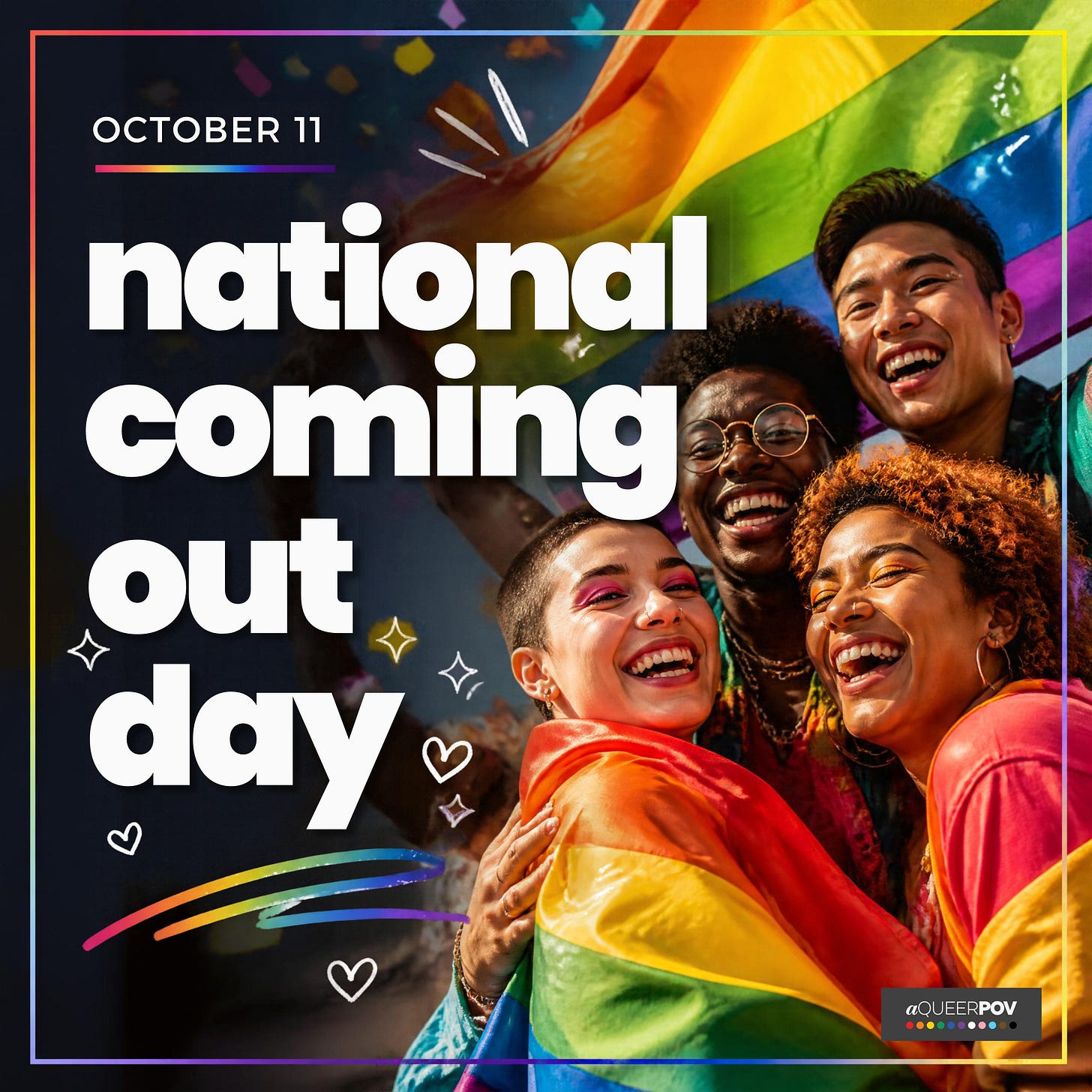 October 11 is National Coming Out Day October 11 is National Coming Out Day