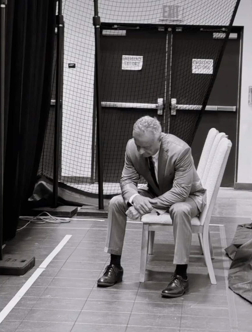 RFK, Jr. in a moment of reflection on election night at the West Palm Beach Convention Center early on Nov. 6, 2024. 