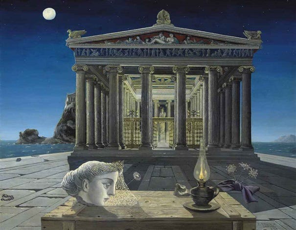 Le temple by Paul Delvaux on artnet