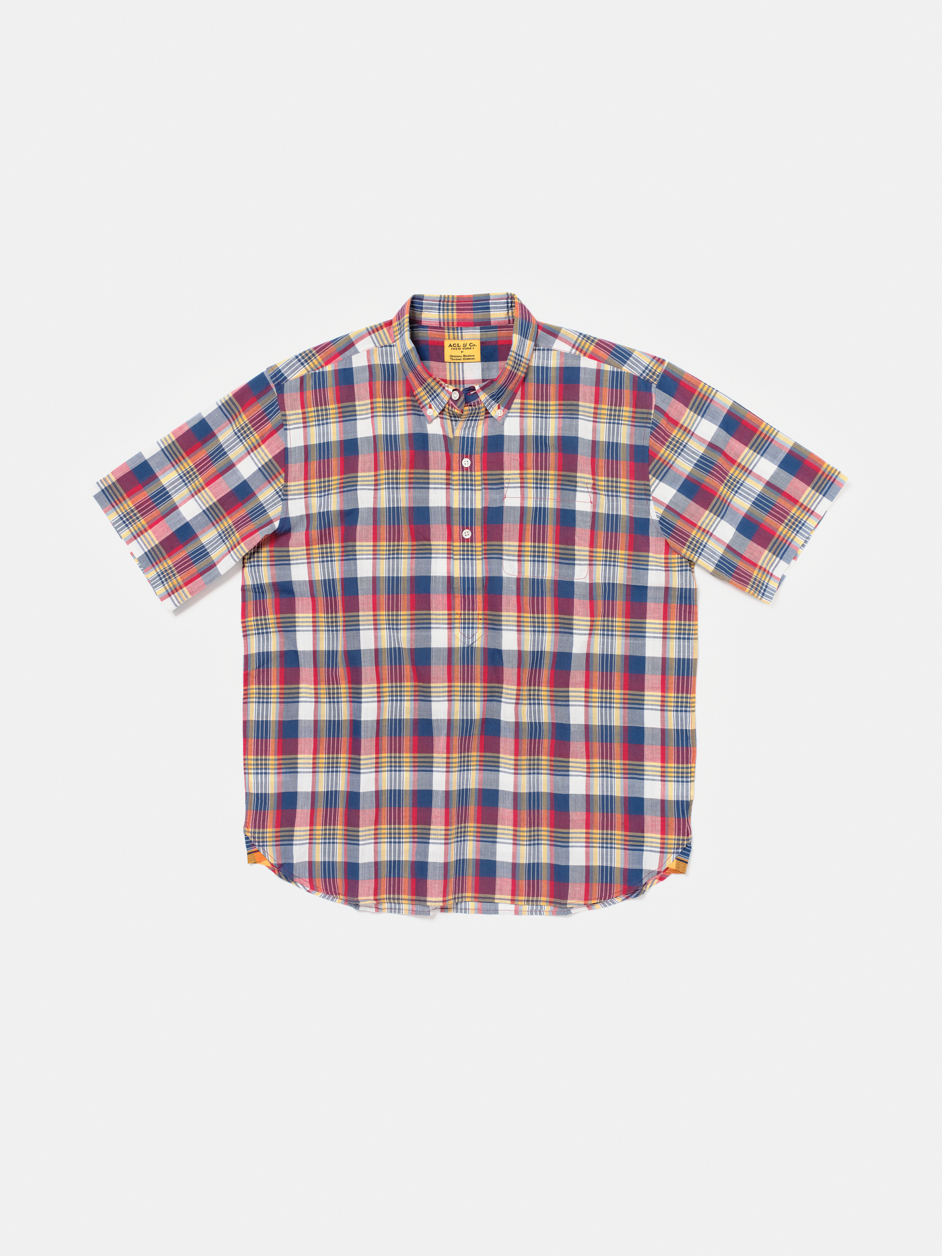 MAATEE&SONS WORK SHIRTS [MIX MADRAS]サイズ2 MAATEE&SONS/マーティーアンドサンズ】Work Shirt - Mix Madras