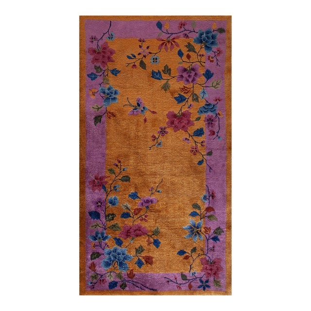 1920s Chinese Art Deco Carpet ( 3'1" X 5'10" - 94 X 178 ) For Sale