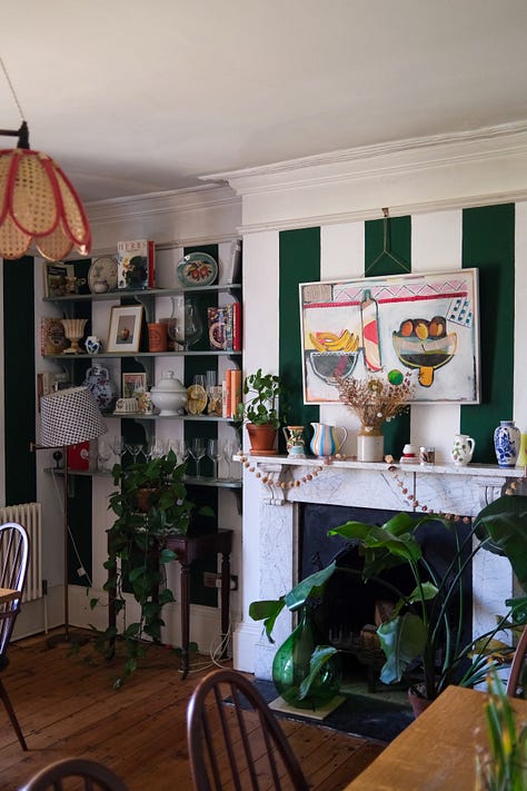 Painting in Glebe House dining room