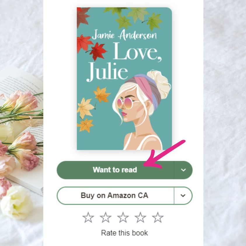 May be an image of text that says 'Jamie Anderson Love, Julie Want to read Buy on Amazon CA Rate this book'